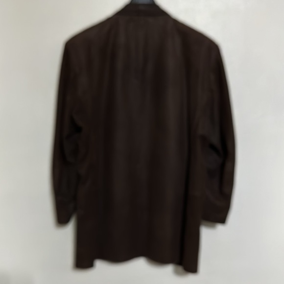 Johnson and Murphy Man’s Leather Jacket, Dark Brown Color, Size 46. - Picture 8 of 9
